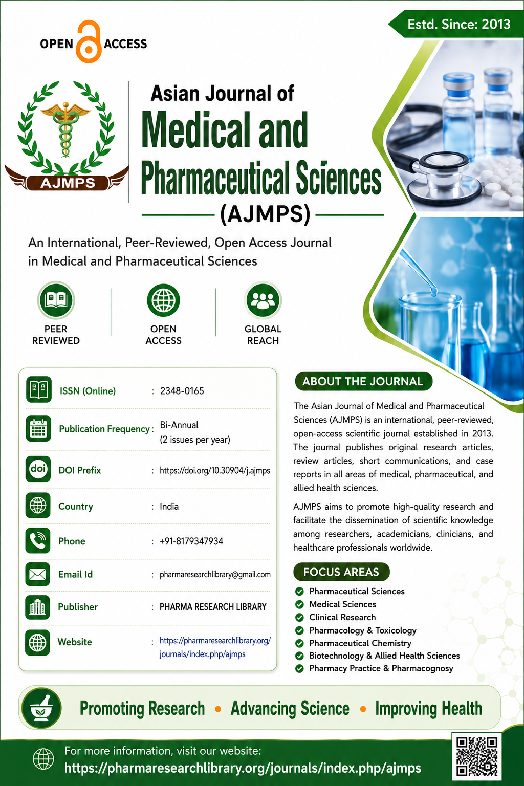 Asian Journal of Medical and Pharmaceutical Sciences (AJMPS)